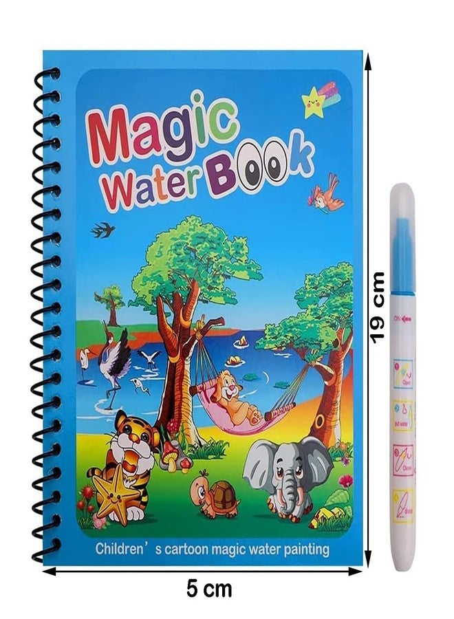 Whitecloud TRANSFORMING HOMES Magic Water Coloring Drawing Painting Books Doodle Coloring Children Reusable Baby Drawing Book with Pen MWB1 Multicolor Pack of (2) - Image 4